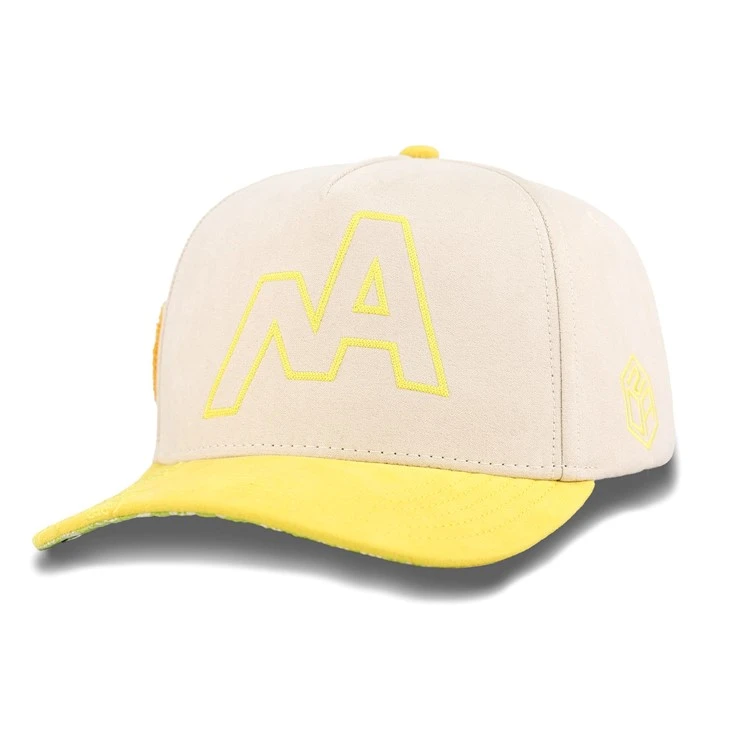 Bright Yellow Towel Embroidery Logo Baseball Cap