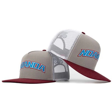 Gorros de camioner de 5 panells de malla de niló vermell alt personalitzats de TCAP